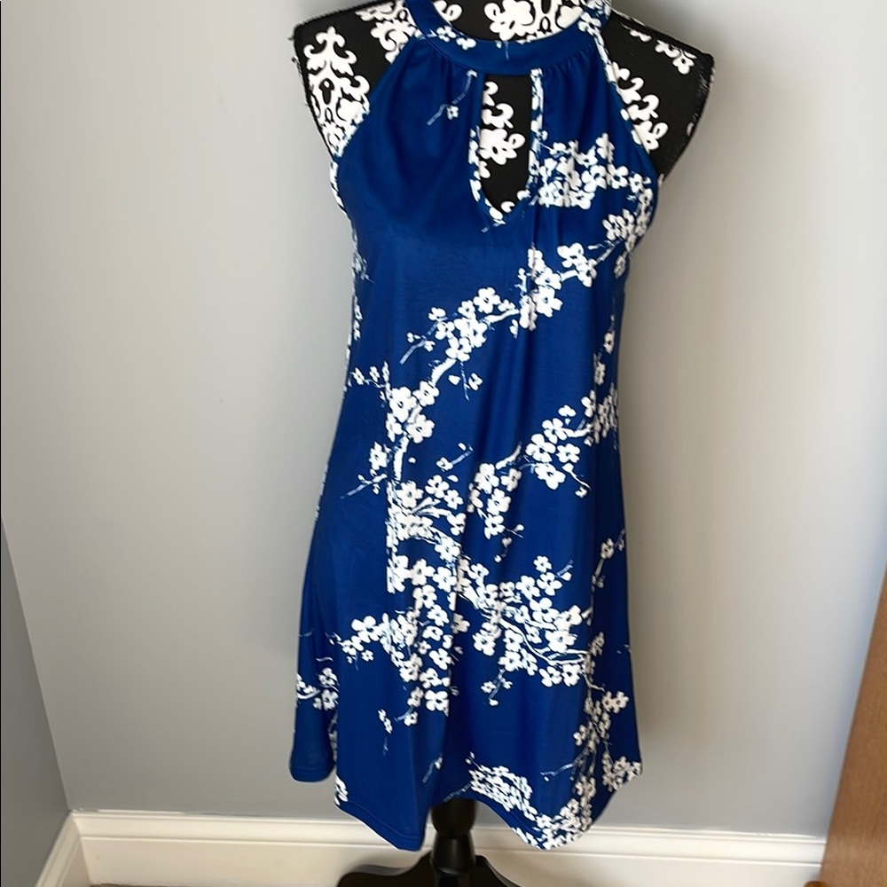 Floral Blue Dress
